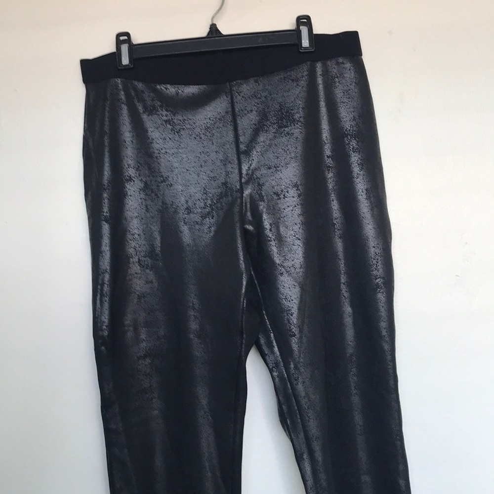 Black Faux Leather Hue Leggings